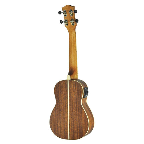 Tiki '5 Series' Mahogany Solid Top Electric Concert Ukulele with Hard Case (Natural Satin)-TMC-5P-NST