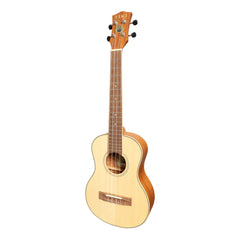 Tiki '6 Series' Spruce Solid Top Tenor Ukulele with Hard Case (Natural Satin)-TST-6-NST