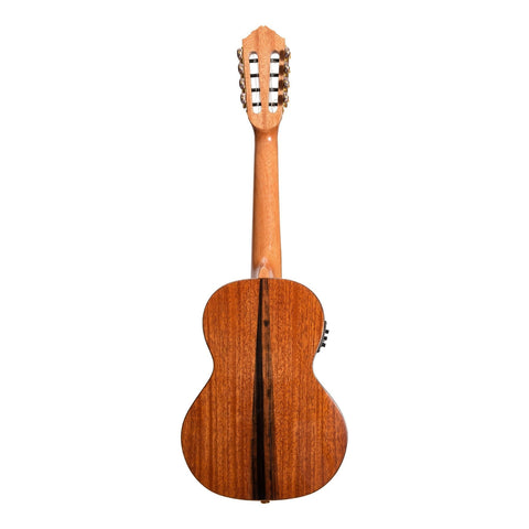 Tiki 8 String Mahogany Solid Top Electric Ukulele with Hard Case (Natural Gloss)-T8E/C-NGL