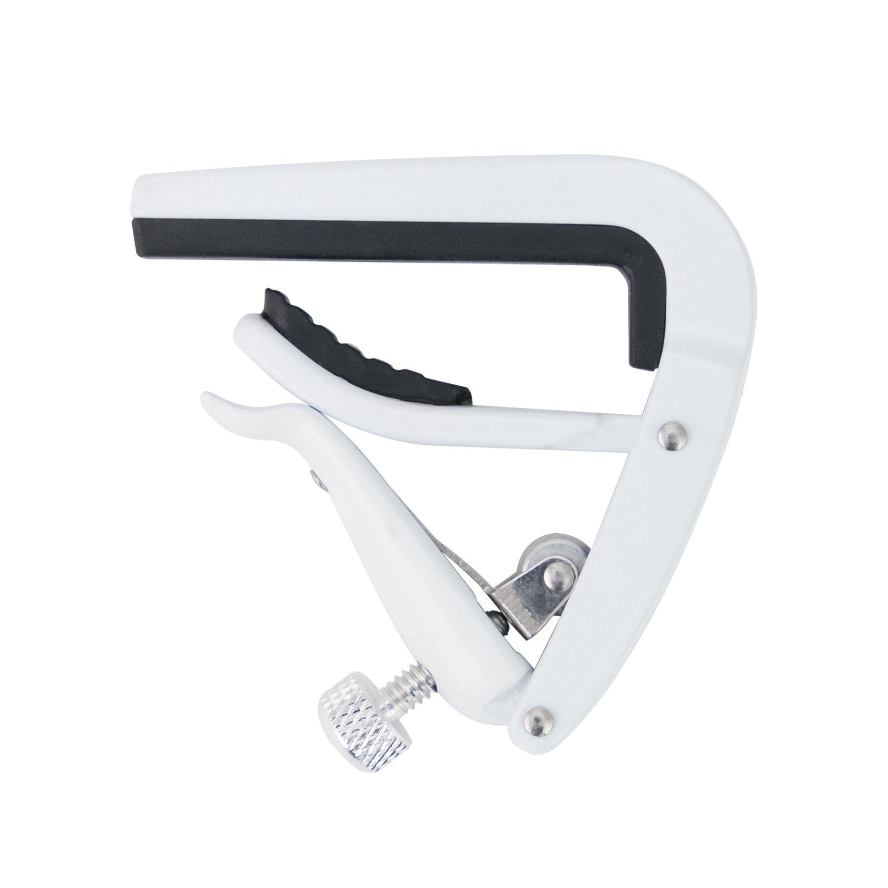 Tiki Adjustable Roller Ukulele Capo (White)-UC-7P-WHT