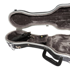 Tiki Deluxe Shaped Soprano Ukulele Flight Case (Grey/Black)