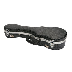 Tiki Deluxe Shaped Soprano Ukulele Flight Case (Grey/Black)