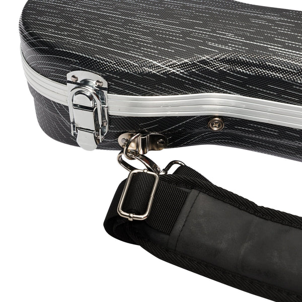 Tiki Deluxe Shaped Soprano Ukulele Flight Case (Grey/Black)