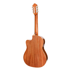 Timberidge '1 Series' Spruce Solid Top Acoustic-Electric Classical Cutaway Guitar (Natural Gloss)