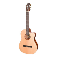 Timberidge '1 Series' Spruce Solid Top Acoustic-Electric Classical Cutaway Guitar (Natural Satin)-TRCC-1-NST