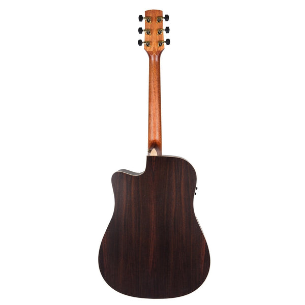 Timberidge '3 Series' Spruce Solid Top Acoustic-Electric Dreadnought Cutaway Guitar (Natural Satin)