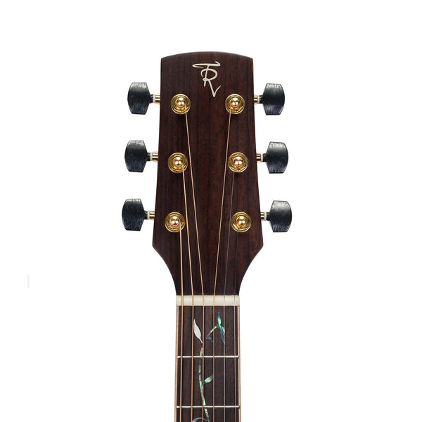 Timberidge '3-Series' Spruce Solid Top Acoustic-Electric Dreadnought Cutaway Guitar with 'Tree of Life' Inlay (Natural Satin)-TRC-3T-NST