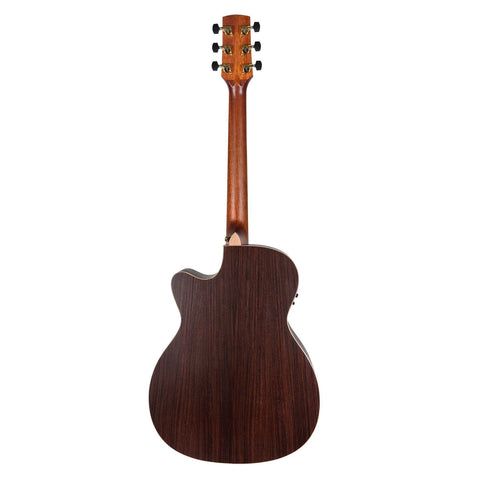 Timberidge '3 Series' Spruce Solid Top Acoustic-Electric Small Body Cutaway Guitar (Natural Satin)-TRFC-3-NST