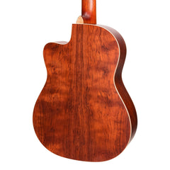 Timberidge '4 Series' Cedar Solid Top Acoustic-Electric Classical Cutaway Guitar (Natural Satin)