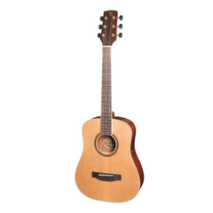 Timberidge '4 Series' Cedar Solid Top Acoustic-Electric Traveller Mini Guitar (Natural Satin)-TRM-4-NST