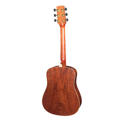 Timberidge '4 Series' Left Handed Cedar Solid Top Acoustic-Electric Traveller Mini Guitar (Natural Satin)