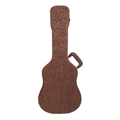 Timberidge Deluxe Shaped 12-String Mini Acoustic Guitar Hard Case (Paisley Brown)