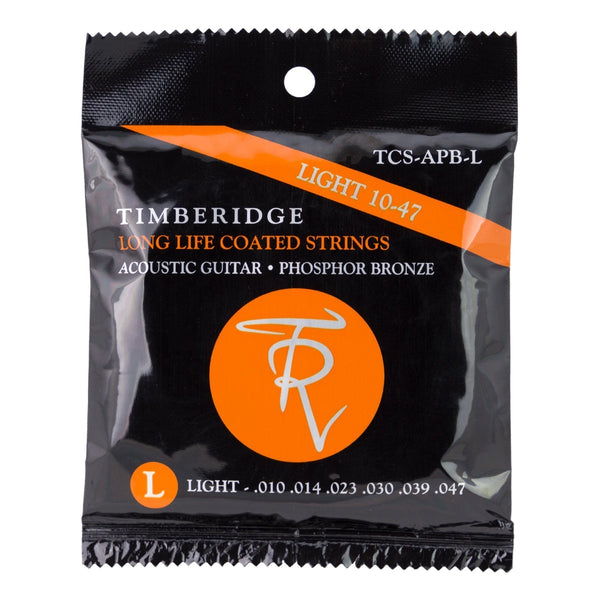Timberidge Light Phosphor Bronze Long Life Coated Acoustic Guitar Strings (10-47)-TCS-APB-L