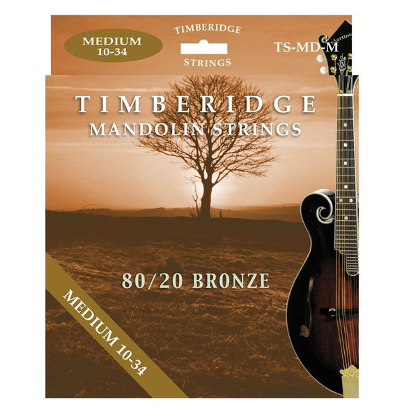 Timberidge Medium Tension 80/20 Bronze Mandolin Strings (10-34)-TS-MD-M
