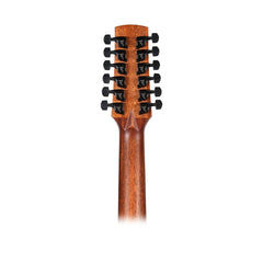 Timberidge 'Messenger Series' 12-String Mahogany Solid Top Acoustic-Electric Dreadnought Cutaway Guitar (Natural Satin)