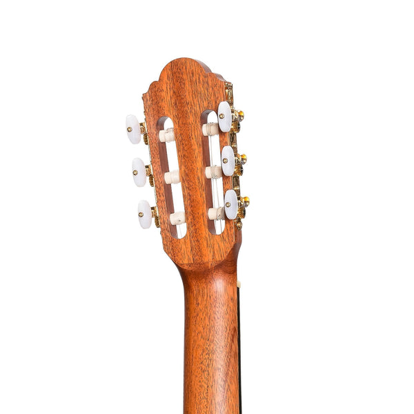 Timberidge 'Messenger Series' Mahogany Solid Top Acoustic-Electric Classical Cutaway Guitar (Natural Satin)-TRCC-MM-NST