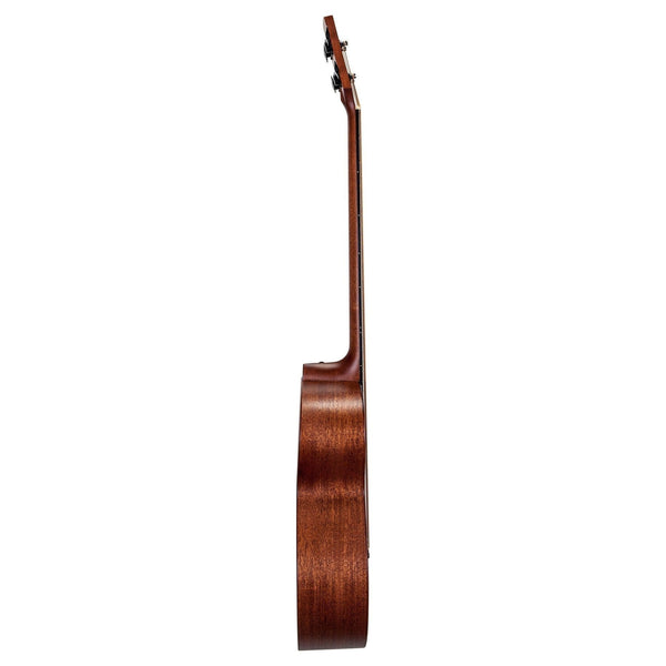 Timberidge 'Messenger Series' Mahogany Solid Top Acoustic-Electric Cutaway Bass Guitar (Natural Satin)