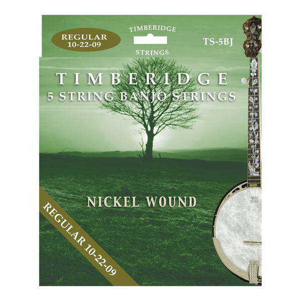 Timberidge Regular Tension Nickel Wound 5-String Banjo Strings (10-22-09)-TS-5BJ
