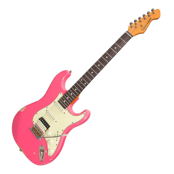 Tokai 'Legacy Series' ST-Style HSS 'Relic' Electric Guitar (Pink)